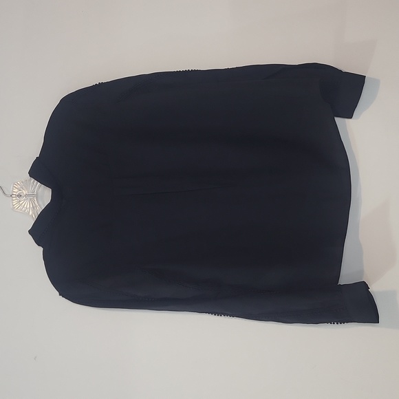 ENDLESS ROSE Black Semi-sheer ER-Pintuck Embroidered Retro Long Sleeve Blouse - Picture 4 of 14